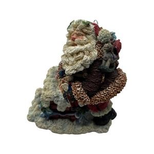 Crinkle Claus Roof Top Santa Christmas Figurine Possible Dreams 1995 5.5” S3